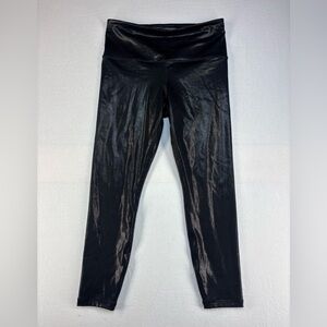 Athleta Metallic Black Elation Leggings